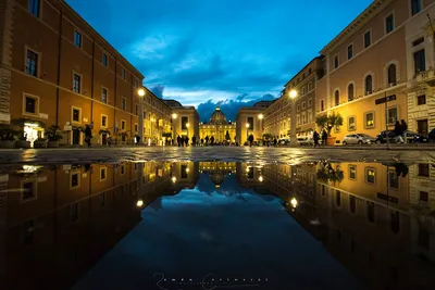 Классический ночной вид в Риме, Италия Рим - одна из самых населенных  столичных областей Европы Стоковое Фото - изображение насчитывающей  история, лестница: 165817380