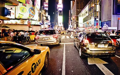 Картинка Ночной Нью-Йорк » Нью-Йорк » Города » Картинки 24 - скачать  картинки бесплатно