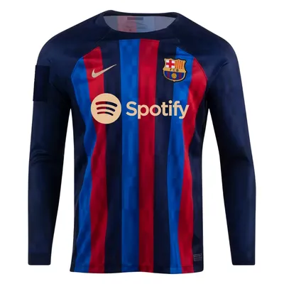 Барселона футболка игровая длинный рукав сезон 2022/23 домашняя - купить по  цене 3890 руб. в Москве