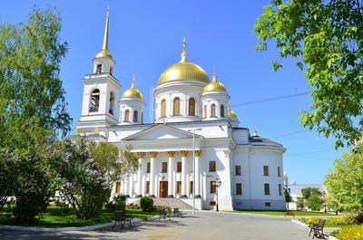 Александро-Невский Ново-Тихвинский монастырь, Екатеринбург (Екатеринбург  (МО город Екатеринбург)), фотография. общий вид в ландшафте