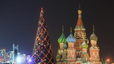 Новогодняя елка в Москве фото фотографии