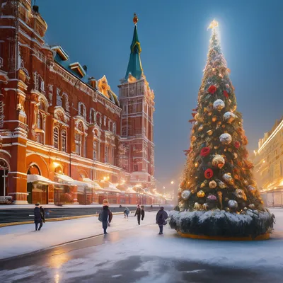 Новогодняя Москва | Пикабу
