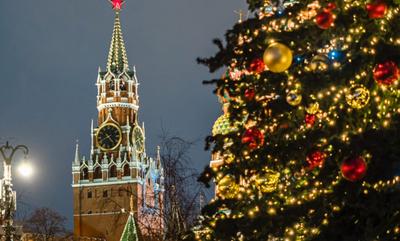 Москва, Красная площадь, новогодняя ё…» — создано в Шедевруме