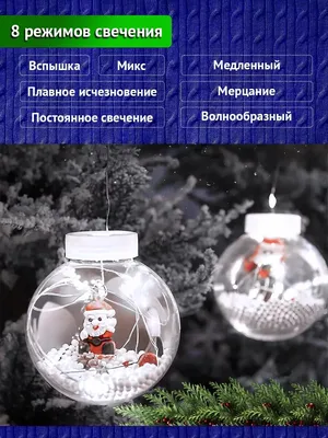Шар новогодний FLICKER (08) с логотипом на заказ в Минске - Рекул