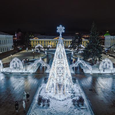 В Нижнем Новгороде новогодние украшения уберут до конца февраля