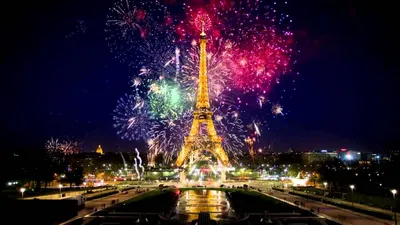 Новогодний париж обои - 67 фото