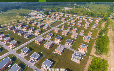 Коттеджный посёлок Новолуговое (3D-панорама) - Фото с высоты птичьего  полета, съемка с квадрокоптера - PilotHub