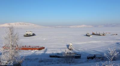 Новоселово-2, СП-105, Красноярский дорожник, Паром №15. Енисейский /  Байкало-Ангарский бассейн — Фото — Водный транспорт