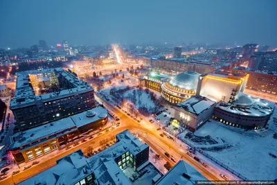 Новосибирск, зима, идёт снег, …» — создано в Шедевруме