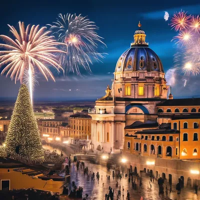 Рим.. Новый год в Италии» — создано в Шедевруме