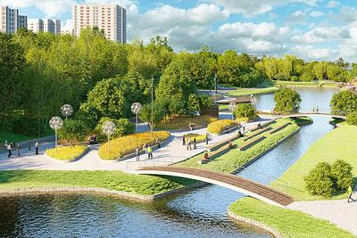 На территории «Серпа и Молота» открылся новый парк «Зеленая река» - Москвич  Mag