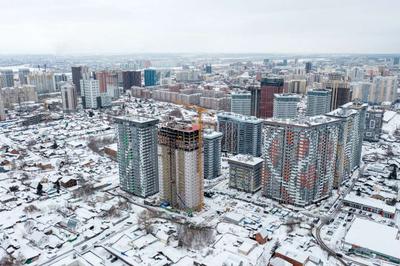Новосибирск. Виды с 25-го этажа жилого дома (ЖК \"Оазис\")