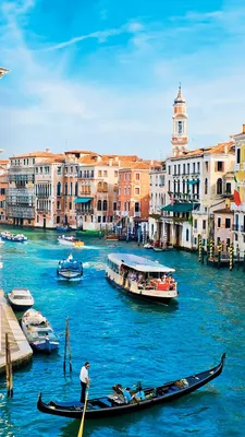 Обои на рабочий стол Венеция / Venice, Италия / Italy в солнечный день, обои  для рабочего стола, скачать обои, обои бесплатно