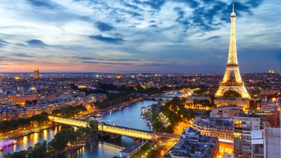 Eiffel Tower and Paris skyline - backiee