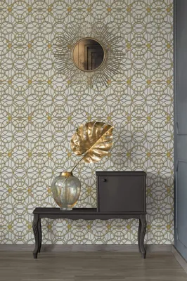 Barocco Metallics Print Wallpaper