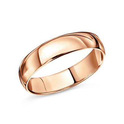 Купить Обручальное кольцо из красного золота с бриллиантом (артикул  ШН6-1бр/бк) в официальном интернет-магазине GRAFKOLCOV