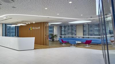 Новый офис Microsoft в Москве фото – оснащение офисов под ключ NAYADA