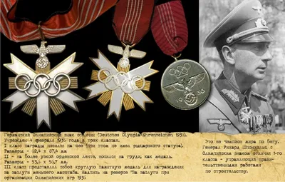 Медаль В память Олимпийских игр Берлин 1936 год Олимпиада Карл Гетц Германия  Рейх Копия посеребрение