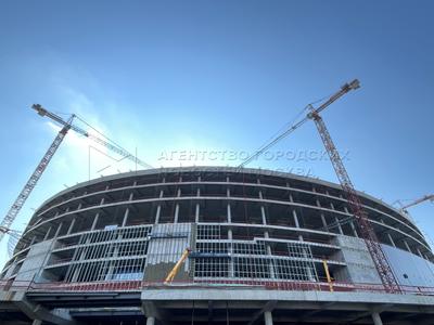 Активное строительство нового СК Олимпийский в Москве.