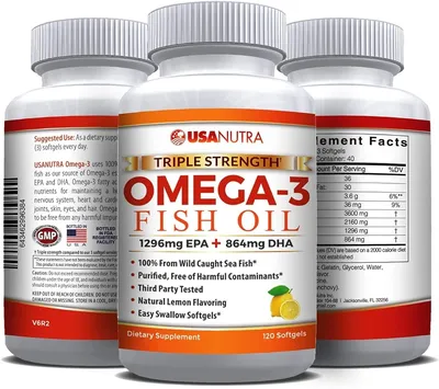 Omega-3 Fish Oil 1250 мг, Рыбий жир с Омега-3, Sports Research (180 капсул)  - купить по выгодной цене | Sweet Sweat