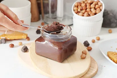 Паста ореховая Milka с добавлением какао, 350г - купить с доставкой в  Самаре в Перекрёстке