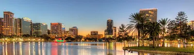 Орландо, Флорида, горизонт США Стоковое Изображение - изображение  насчитывающей рассвет, ноча: 96754217