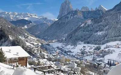 Ortisei in Val Gardena (Italy). Town, european. | Gardena, Over the river,  Italy