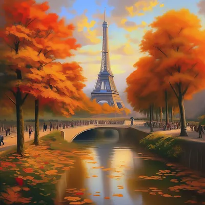 Осень в Париже | Пикабу