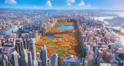 Онлайн пазл «Осень в Нью-Йорке »