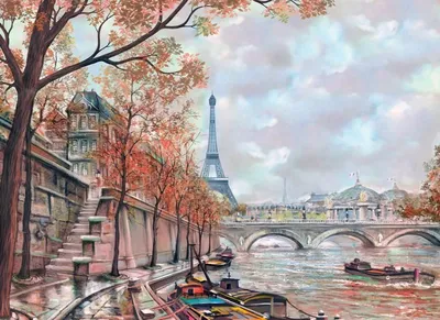 Картина по номерам Осень в Париже (Brushme BS33881) купить недорого.