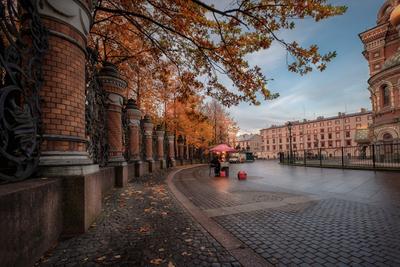 Обои на рабочий стол Осенний Санкт-Петербург, фотограф Ed Gordeev, обои для  рабочего стола, скачать обои, обои бесплатно
