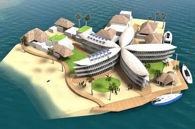 Во Французской Полинезии появится первый в мире рукотворный остров -  яхтенный журнал itBoat