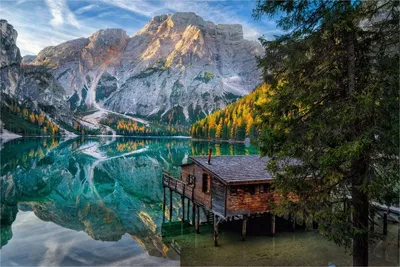 Картинки италия, лодки, озеро, озеро брайес - обои 1680x1050, картинка  №299560