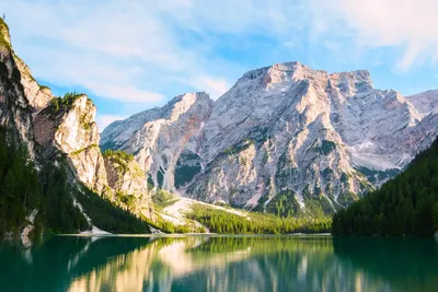 озеро Брайес, Доломитовые Альпы, Италия. Фотограф Сергей Ершов