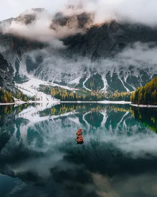 Озеро Браес (Lago di Braies). Италия, Больцано (провинция)