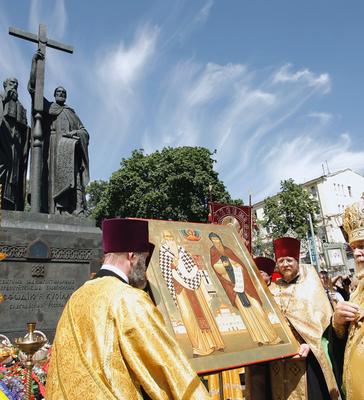 Фото: Памятник Кириллу и Мефодию (Москва). Фотолюбитель Ольга Довженко.  Город. Фотосайт Расфокус.ру