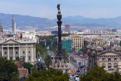 Смотровая башня и памятник Колумбу. Барселона. Испания по-русски - все о  жизни в Испании