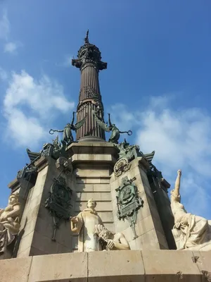 Памятник Христофору Колумбу В Барселоне — стоковые фотографии и другие  картинки Христофор Колумб - Христофор Колумб, Статуя, Испания - iStock