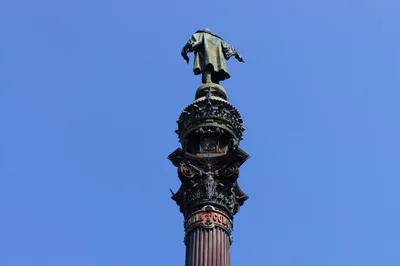 Барселона, Испания 28-ое августа : Памятник колумба В барселоне. Позиция  Испании колумб недалеко от улицы рамбла в Барселоне в авг Редакционное  Стоковое Фото - изображение насчитывающей ландшафт, набережная: 201615578