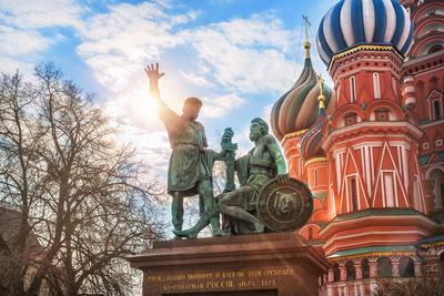 Памятник Минину и Пожарскому на Красной площади (1818г.), Москва