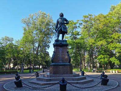 В Петербурге появился еще один памятник Петру I — «спасающему утопающих  близ Лахты» | Sobaka.ru