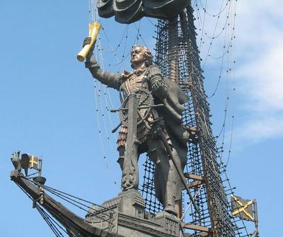 Памятник Петру I, строящему лодку, Люди, Памятники, Санкт-Петербург