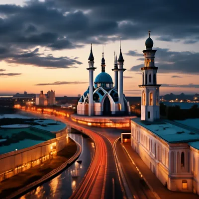 Kazan city panorama with the Kazan Kremlin wall | PeakD