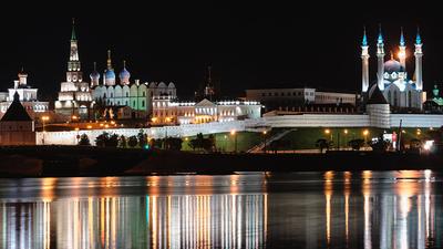 Панорама Казани. Набережная реки Kazanka. Россия Редакционное Фото -  изображение насчитывающей перемещение, взгляд: 190077701