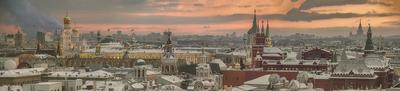 Фотообои \"Яркая панорама Москва-Сити\" - Арт. 090289 | Купить в  интернет-магазине Уютная стена