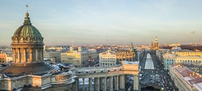 Казанский собор. Панорама Санкт-Петербурга - Фото с высоты птичьего полета,  съемка с квадрокоптера - PilotHub