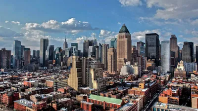 Манхэттенская панорама Нью-Йорка стоковое фото ©rabbit75_dep 11176176