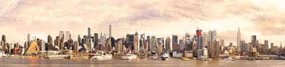 Панорама Нью-Йорка стоковое фото. изображение насчитывающей высокоросло -  40337196
