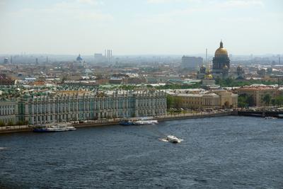 Санкт-Петербург в 1861 году. Круговая панорама с Адмиралтейства
