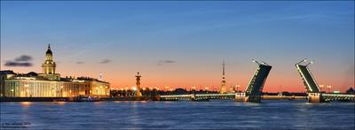Санкт-Петербург - северная столица России!: Ночные панорамные снимки Санкт- Петербурга (фото)